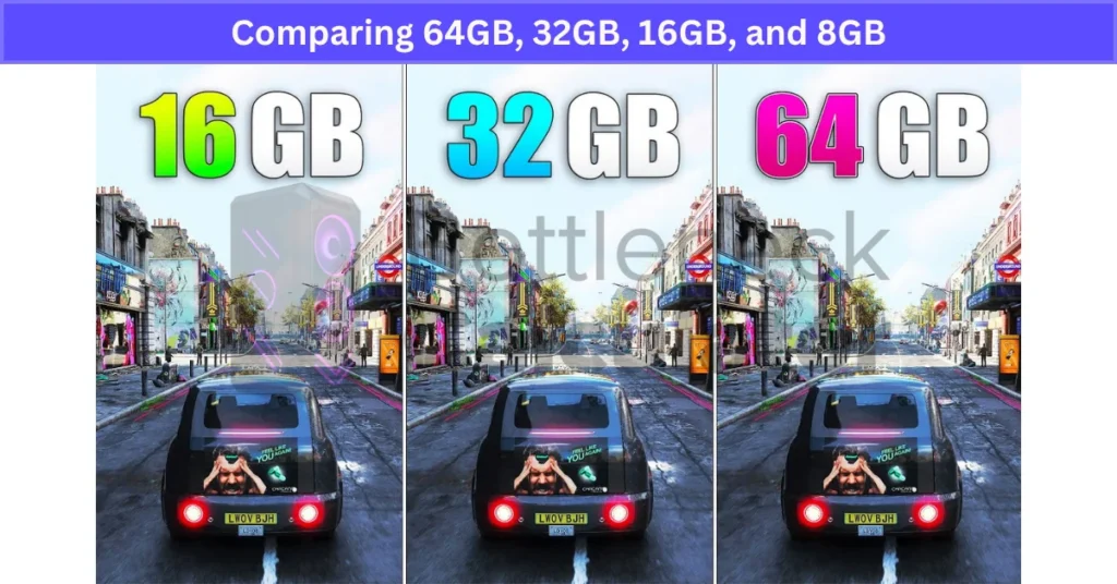 Comparing 64GB, 32GB, 16GB, and 8GB