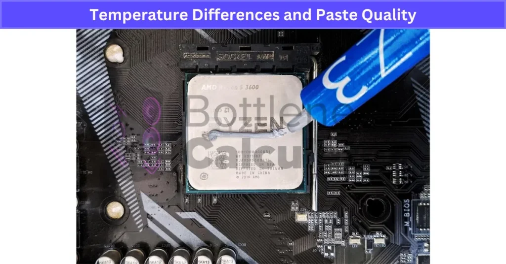 Evaluating Cooling Performance: Temperature Differences and Paste Quality