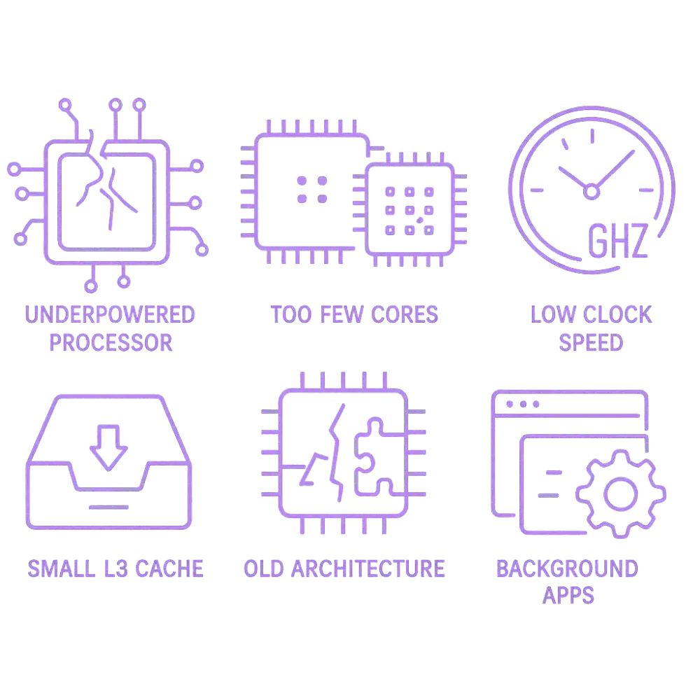 Main causes of CPU bottlenecks
