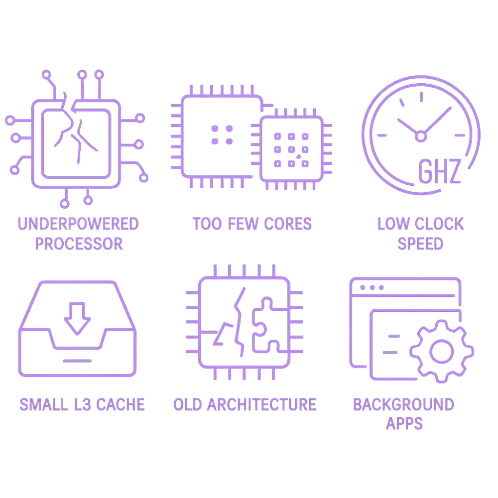 Main causes of CPU bottlenecks