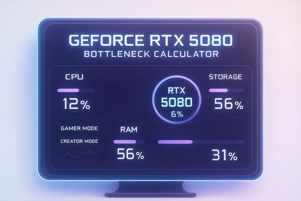 GeForce RTX 5080 Bottleneck Calculator: Measure and Fix Your System Limits