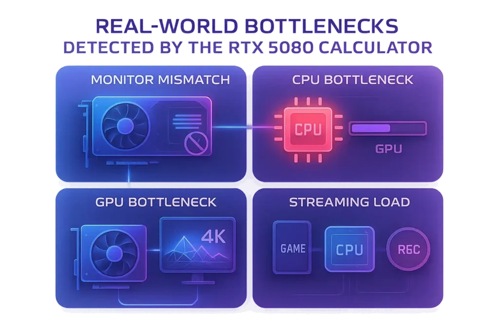 Real-World Scenarios: Common Bottlenecks the GeForce RTX 5080 Bottleneck Calculator Detects