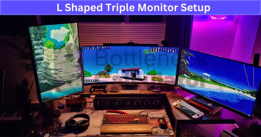 L Shaped Triple Monitor Setup