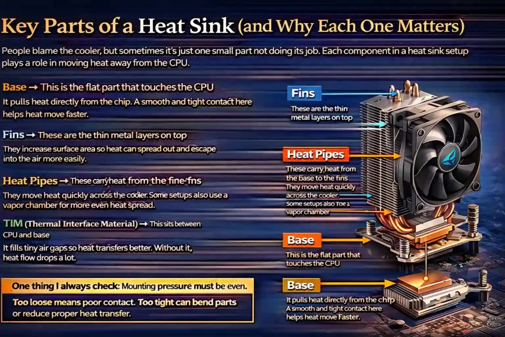 Key Parts of a Heat Sink